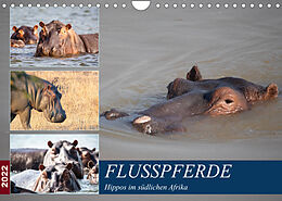 Kalender Hippos im südlichen Afrika (Wandkalender 2022 DIN A4 quer) von Udo Quentin
