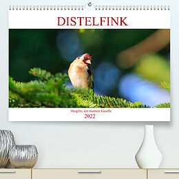 Kalender Distelfink (Premium, hochwertiger DIN A2 Wandkalender 2022, Kunstdruck in Hochglanz) von Anette Jäger