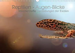 Kalender Reptilien - Augen-Blicke. Märchenhafte Darstellungen der Exoten (Wandkalender 2022 DIN A3 quer) von Brigitte Jaritz