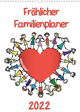 Kalender Fröhlicher Familienplaner (Wandkalender 2022 DIN A3 hoch) von pixelpunker.de / VRD