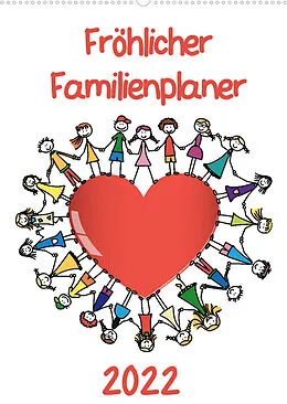 Kalender Fröhlicher Familienplaner (Wandkalender 2022 DIN A2 hoch) von pixelpunker.de / VRD