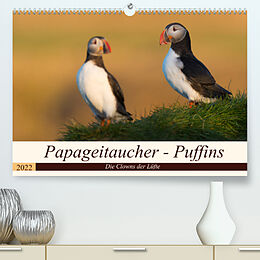Kalender Papageitaucher - Puffins (Premium, hochwertiger DIN A2 Wandkalender 2022, Kunstdruck in Hochglanz) von Olaf Jürgens