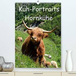 Kalender Kuhportraits Hornkühe (Premium, hochwertiger DIN A2 Wandkalender 2022, Kunstdruck in Hochglanz) von Stefanie Goldscheider