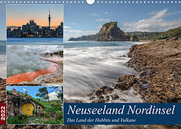 Kalender Neuseeland Nordinsel - Das Land der Hobbits und Vulkane (Wandkalender 2022 DIN A3 quer) von Joana Kruse