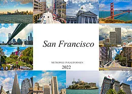 Kalender San Francisco Metropole in Kalifornien (Wandkalender 2022 DIN A2 quer) von Dirk Meutzner