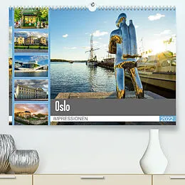 Kalender Oslo Impressionen (Premium, hochwertiger DIN A2 Wandkalender 2022, Kunstdruck in Hochglanz) von Dirk Meutzner