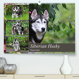Kalender Siberian Husky - Welpenstube (Premium, hochwertiger DIN A2 Wandkalender 2022, Kunstdruck in Hochglanz) von Barbara Mielewczyk