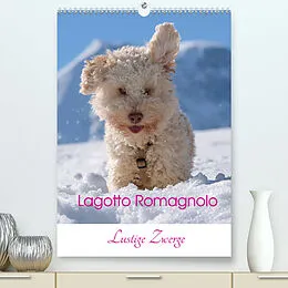 Kalender Lagotto Romagnolo - Lustige Zwerge (Premium, hochwertiger DIN A2 Wandkalender 2022, Kunstdruck in Hochglanz) von wuffclick-pic