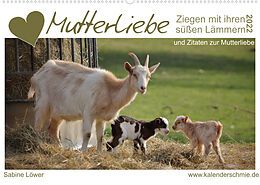 Kalender Mutterliebe - Ziegen mit ihren süßen Lämmern (Wandkalender 2022 DIN A2 quer) von Sabine Löwer