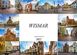 Kalender Wismar Impressionen (Wandkalender 2022 DIN A2 quer) von Dirk Meutzner