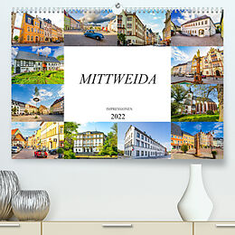 Kalender Mittweida Impressionen (Premium, hochwertiger DIN A2 Wandkalender 2022, Kunstdruck in Hochglanz) von Dirk Meutzner