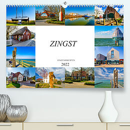 Kalender Zingst Stadtansichten (Premium, hochwertiger DIN A2 Wandkalender 2022, Kunstdruck in Hochglanz) von Dirk Meutzner