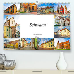 Kalender Schwaan Impressionen (Premium, hochwertiger DIN A2 Wandkalender 2022, Kunstdruck in Hochglanz) von Dirk Meutzner
