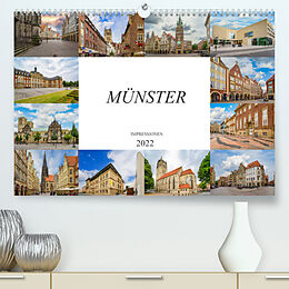 Kalender Münster Impressionen (Premium, hochwertiger DIN A2 Wandkalender 2022, Kunstdruck in Hochglanz) von Dirk Meutzner