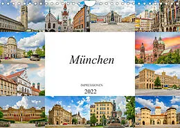 Kalender München Impressionen (Wandkalender 2022 DIN A4 quer) von Dirk Meutzner