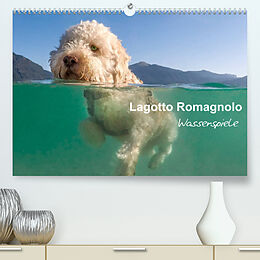 Kalender Lagotto Romagnolo - Wasserspiele (Premium, hochwertiger DIN A2 Wandkalender 2022, Kunstdruck in Hochglanz) von Wuffclick-pic