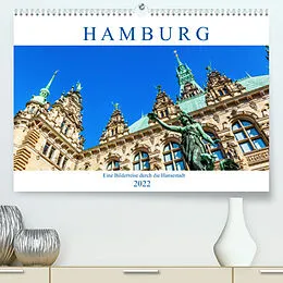 Kalender Hamburg - eine Bilderreise durch die Hansestadt (Premium, hochwertiger DIN A2 Wandkalender 2022, Kunstdruck in Hochglanz) von Christian Müller
