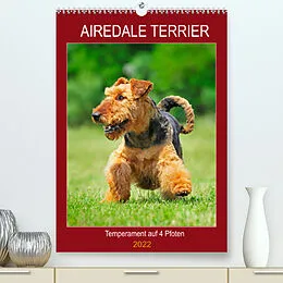 Kalender Airedale Terrier - Temperament auf 4 Pfoten (Premium, hochwertiger DIN A2 Wandkalender 2022, Kunstdruck in Hochglanz) von Sigrid Starick