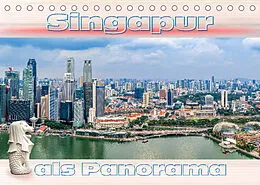 Kalender Singapur als Panorama (Tischkalender 2022 DIN A5 quer) von Dieter Gödecke