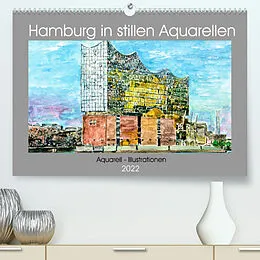 Kalender Hamburg in stillen Aquarellen (Premium, hochwertiger DIN A2 Wandkalender 2022, Kunstdruck in Hochglanz) von Gerhard Kraus
