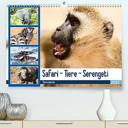 Kalender Safari - Tiere - Serengeti (Premium, hochwertiger DIN A2 Wandkalender 2022, Kunstdruck in Hochglanz) von Sabine Reuke