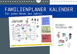 Kalender Kinderleichtes ABC - Familienplaner Kalender (Wandkalender 2022 DIN A4 quer) von DMR/steckandose.com