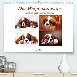 Kalender Der Welpenkalender - Cavalier King Charles Spaniel (Premium, hochwertiger DIN A2 Wandkalender 2022, Kunstdruck in Hochglanz) von Janina Bürger