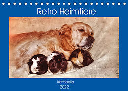 Kalender Retro Heimtiere (Tischkalender 2022 DIN A5 quer) von Kattobello