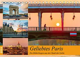 Kalender Geliebtes Paris - Ein Bilderbogen aus der Stadt der Liebe (Tischkalender 2022 DIN A5 quer) von Christian Müller