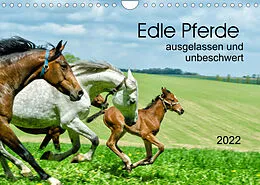 Kalender Edle Pferde - ausgelassen und unbeschwert (Wandkalender 2022 DIN A4 quer) von Kerstin Waurick