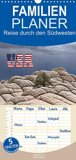 Kalender Familienplaner USA - Reise durch den Südwesten (Wandkalender 2022 , 21 cm x 45 cm, hoch) von Judith Kuhn