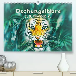 Kalender Dschungeltiere - ARTWORK (Premium, hochwertiger DIN A2 Wandkalender 2022, Kunstdruck in Hochglanz) von Liselotte Brunner-Klaus