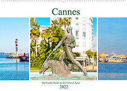 Kalender Cannes - idyllische Stadt an der Côte dAzur (Wandkalender 2022 DIN A2 quer) von Nina Schwarze
