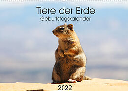 Kalender Tiere der Erde Geburtstagskalender (Wandkalender 2022 DIN A2 quer) von Denise Graupner
