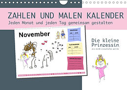 Kalender Zahlen und Malen Kalender mit der kleinen Prinzessin (Wandkalender 2022 DIN A4 quer) von dmr, steckandose
