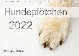 Kalender Hundepfötchen (Wandkalender 2022 DIN A4 quer) von Carola Schubbel