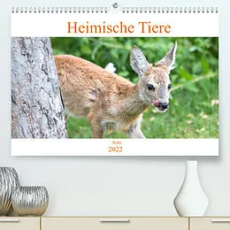 Kalender Heimische Tiere - Rehe (Premium, hochwertiger DIN A2 Wandkalender 2022, Kunstdruck in Hochglanz) von pixs:sell
