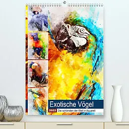 Kalender Exotische Vögel - Die Schönsten der Welt in Aquarell (Premium, hochwertiger DIN A2 Wandkalender 2022, Kunstdruck in Hochglanz) von Anja Frost