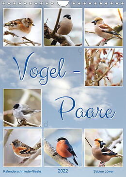 Kalender Vogel-Paare (Wandkalender 2022 DIN A4 hoch) von Sabine Löwer