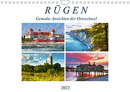 Kalender Rügen - Gemalte Ansichten der Ostseeinsel (Wandkalender 2022 DIN A4 quer) von Anja Frost