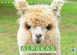 Kalender Alpakas: Wuschelköpfe aus den Anden - Edition lustige Tiere (Tischkalender 2022 DIN A5 quer) von CALVENDO