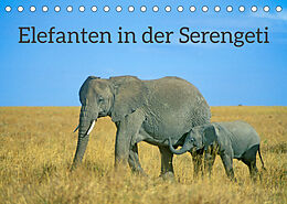 Kalender Elefanten in der Serengeti (Tischkalender 2022 DIN A5 quer) von Siegfried Kuttig
