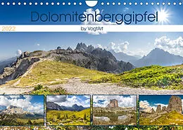 Kalender Dolomitenberggipfel (Wandkalender 2022 DIN A4 quer) von VogtArt