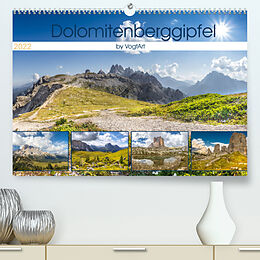 Kalender Dolomitenberggipfel (Premium, hochwertiger DIN A2 Wandkalender 2022, Kunstdruck in Hochglanz) von VogtArt
