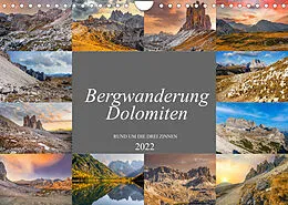 Kalender Bergwanderung Dolomiten rund um die Drei Zinnen (Wandkalender 2022 DIN A4 quer) von Dirk Meutzner
