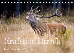 Kalender Krafttier Hirsch (Tischkalender 2022 DIN A5 quer) von Schörkhuber Johann