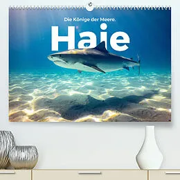 Kalender Haie - Könige der Meere. (Premium, hochwertiger DIN A2 Wandkalender 2022, Kunstdruck in Hochglanz) von M. Scott