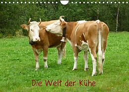 Kalender Die Welt der Kühe (Wandkalender 2023 DIN A4 quer) von Kattobello