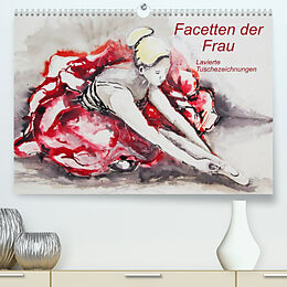 Kalender Facetten der Frau - Lavierte Tuschezeichnungen (Premium, hochwertiger DIN A2 Wandkalender 2023, Kunstdruck in Hochglanz) von Sigrid Harmgart