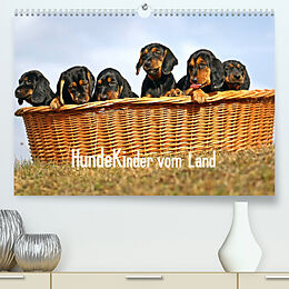 Kalender Hundekinder vom Land (Premium, hochwertiger DIN A2 Wandkalender 2023, Kunstdruck in Hochglanz) von Beatrice Müller